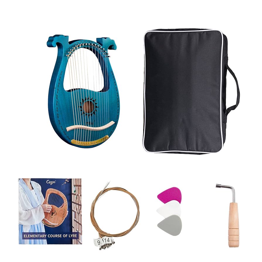 Amazon | Lyre Harp 16 メタルストリング 古代ギリシャスタイル